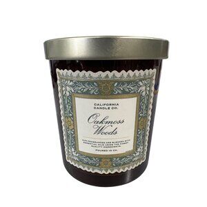 Leoben Oakmoss Woods 9oz Scented Candle 1 Wick Green Glass Jar Soy Wax